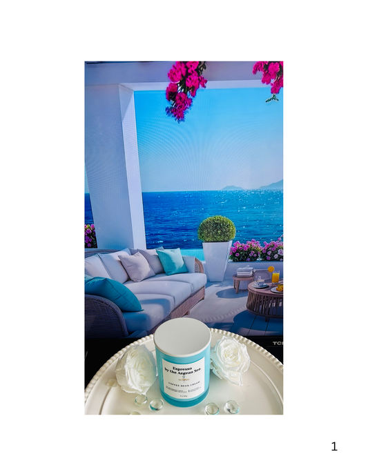 Espresso by the Aegean Sea Candle