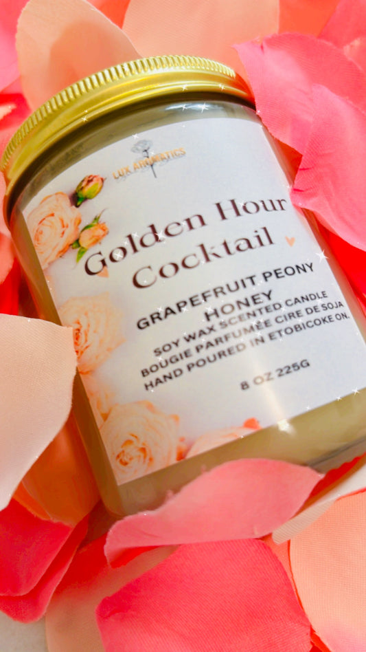 Golden Hour Coctail candle