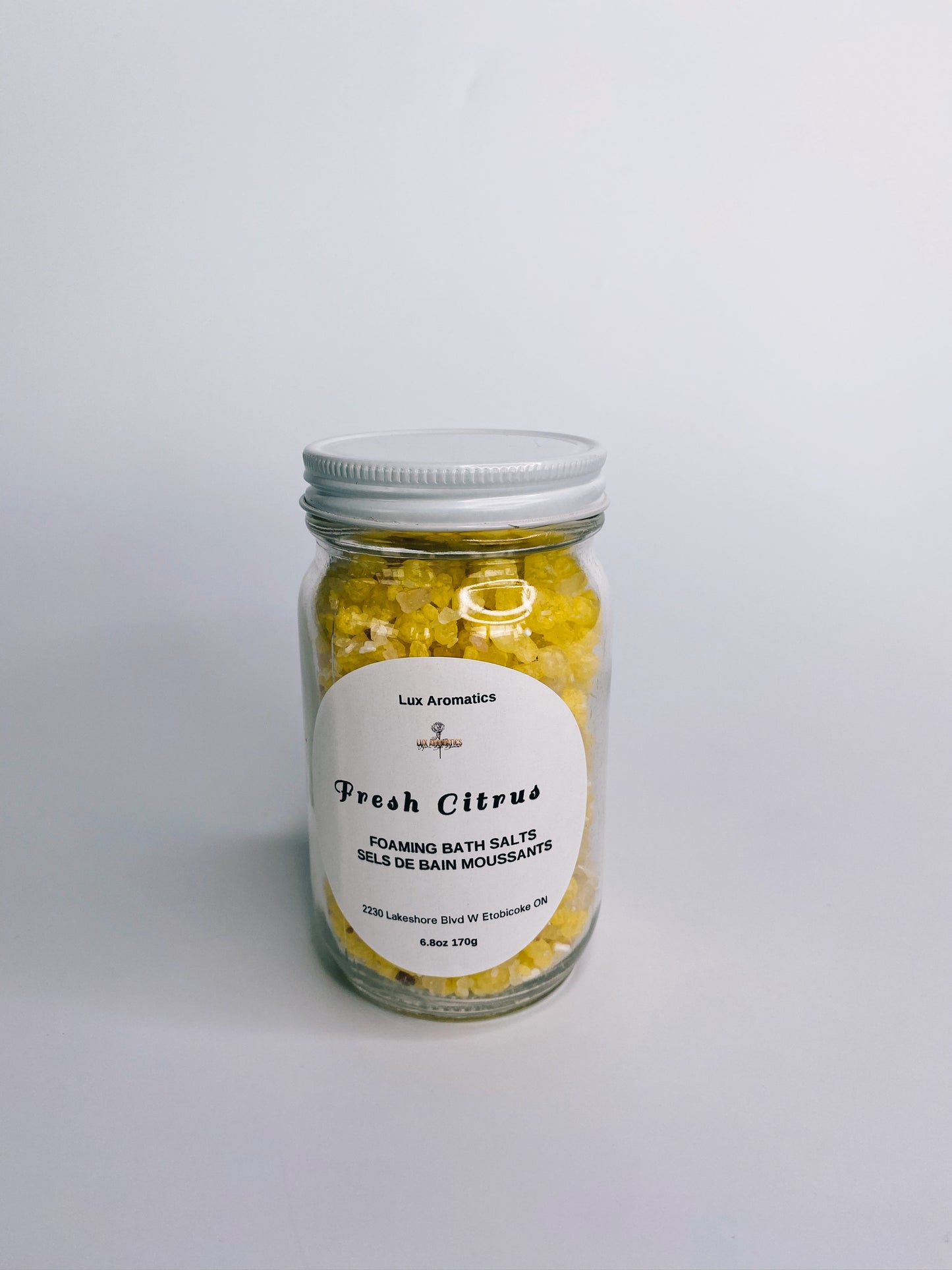 Fresh Citrus - A luxurious foaming bath soak. Our synergy blend is formulated to promote refreshing and energizing effects & to provide a sense of well-being!