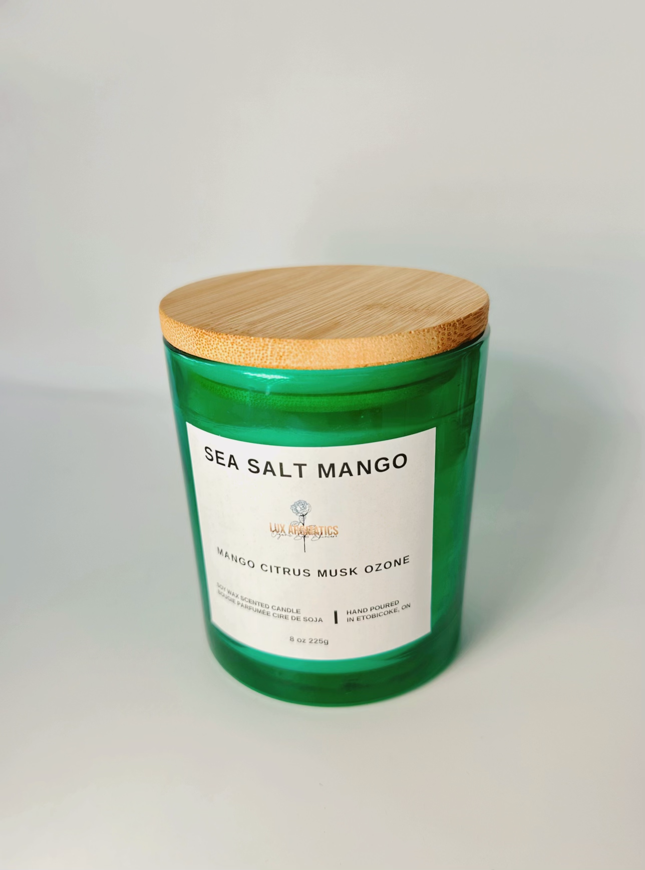 <p data-mce-fragment="1">Sea Salt Mango Candle - A luxurious soy wax candle, fill your home with amazing fragrances that transport you to a tropical paradise. &nbsp;</p> <p data-mce-fragment="1">A delightful candle blended with the fresh aroma of ocean breeze notes, sweet mango, refreshing citrus and a base of musk and ozone.</p>