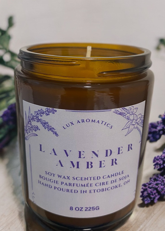 Lavender Amber Candle