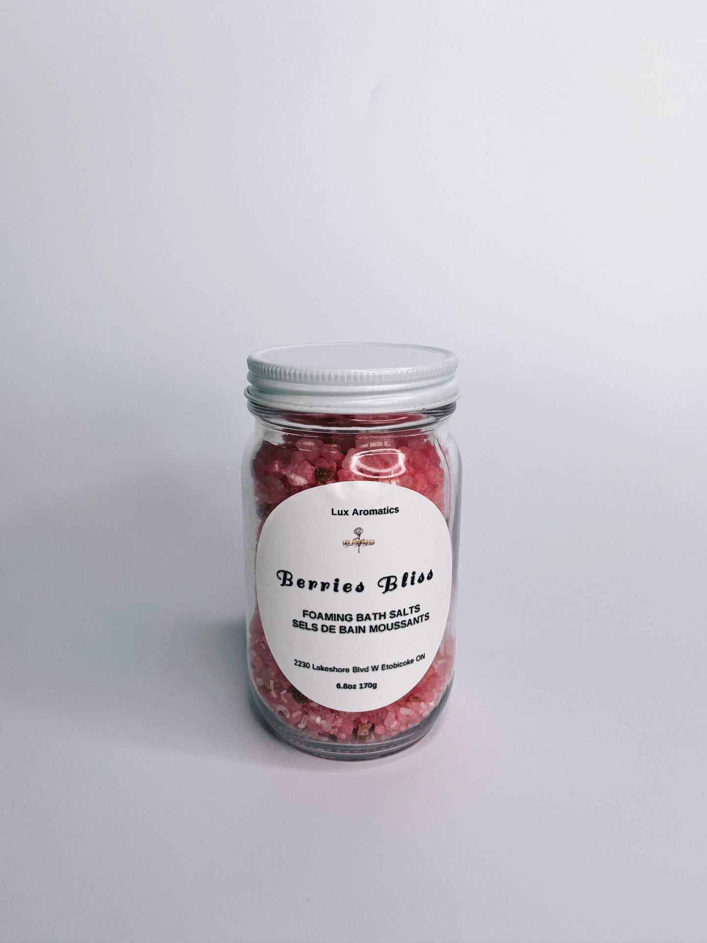 Berries Bliss – A luxurious foaming bath soak. Our synergy blend is formulated to promote refreshing and energizing effects & to provide a sense of well-being!